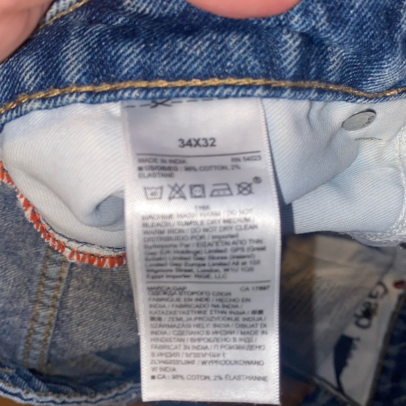 Mickey Mouse embroidery Gap Denim Jeans - Picture 6 of 7